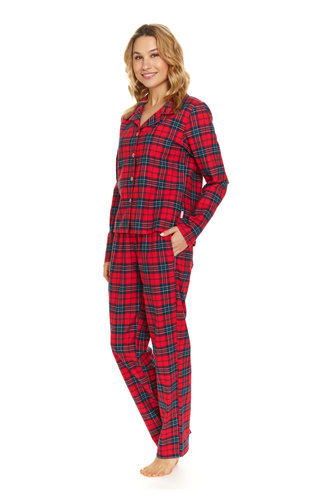 PM.7125 Piżama Damska Doctor Nap - red check