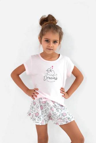 Piżama dziecięca Lamb Kids Sensis -różowy
