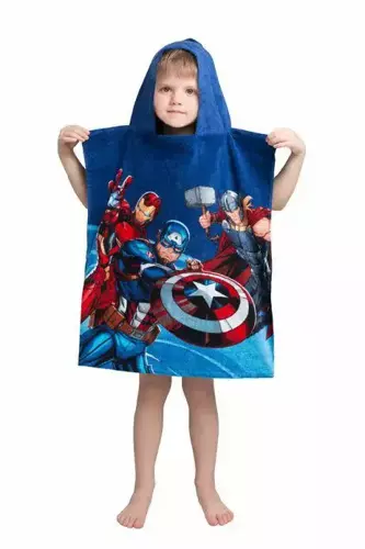 Poncho dla dzieci Avengers ręcznik z kapturem Jerry Fabrics