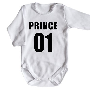 "Prince książę 01" body długi rękaw Moocha biały