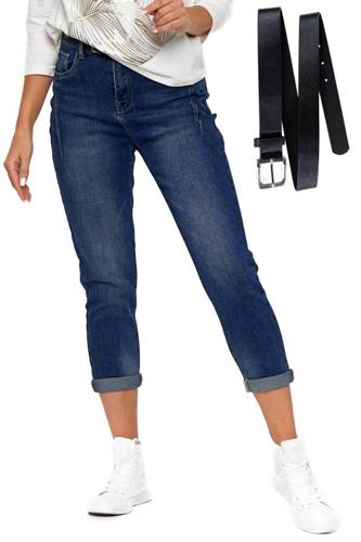 Spodnie jeansowe z paskiem OSD6000-001 Moraj - jeansowy