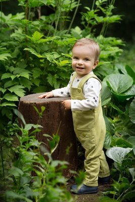 "Stay Green" Ogrodniczki niemowlęce  Pinokio - zielone