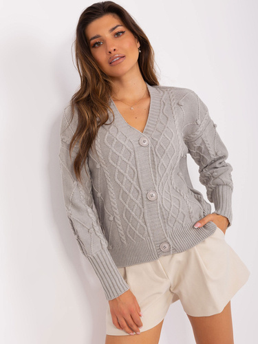 Sweter rozpinany BA-SW-8005.00P Paris - szary