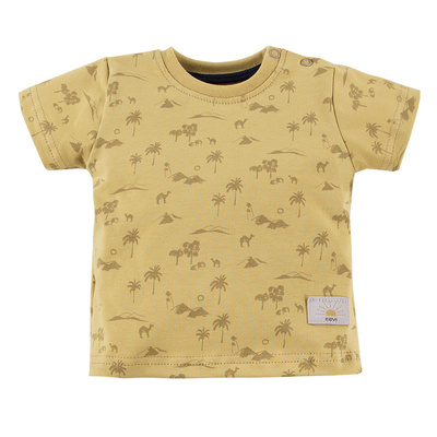 T-shirt dla chłopca Sahara Eevi - żółty