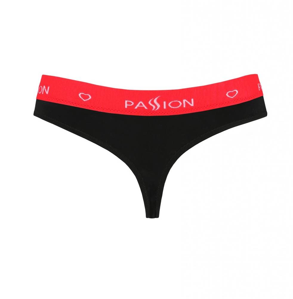 Stringi damskie PS009 Passion czarny/czerwony (94330) - Szykownamama.pl