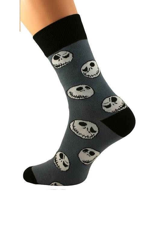 5650  Skarpety Popsox Halloween Bratex KL-278 szary