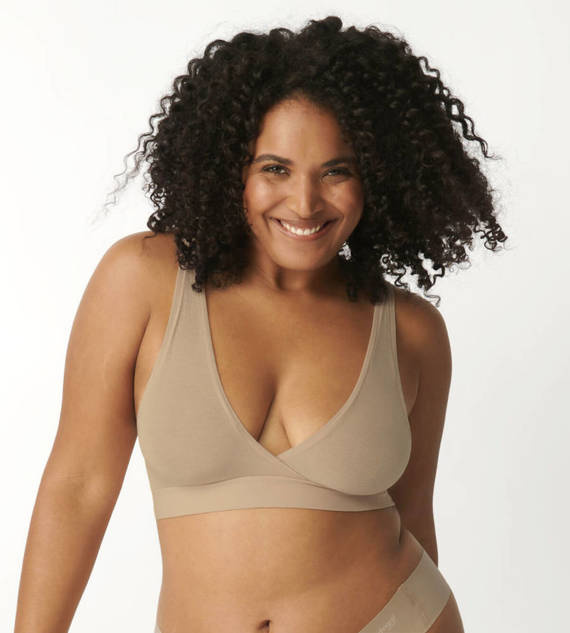 Biustonosz Bralette go allround Sloggi - Peanut butter