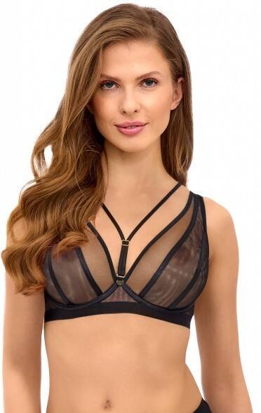 Biustonosz miękki bralette 2521 Lupoline-czarny