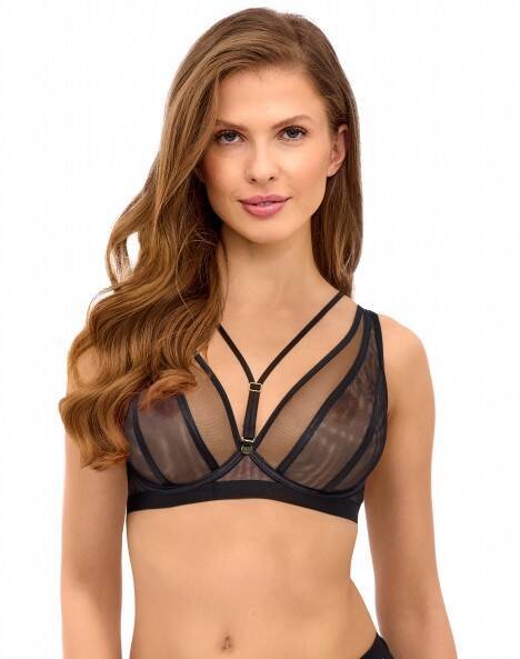 Biustonosz miękki bralette 2521 Lupoline-czarny 