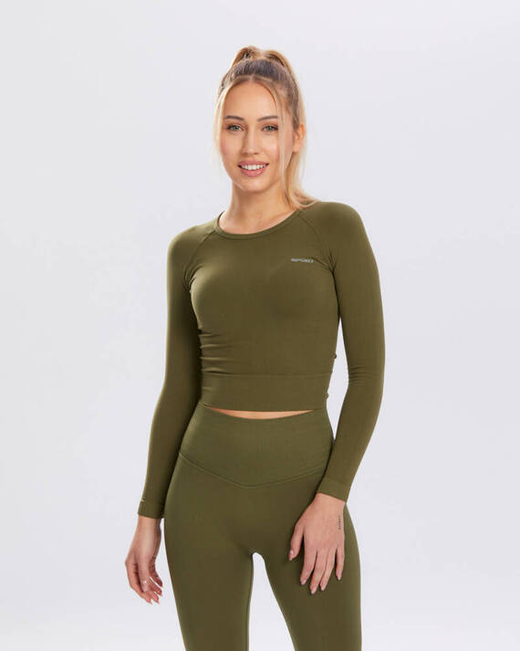 Bluzka damska długi rękaw Adapt Rashguard Spaio khaki 