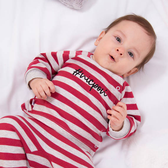 Bluzka niemowlęca 2-pak Ancymon Eevi- szary/czerwony