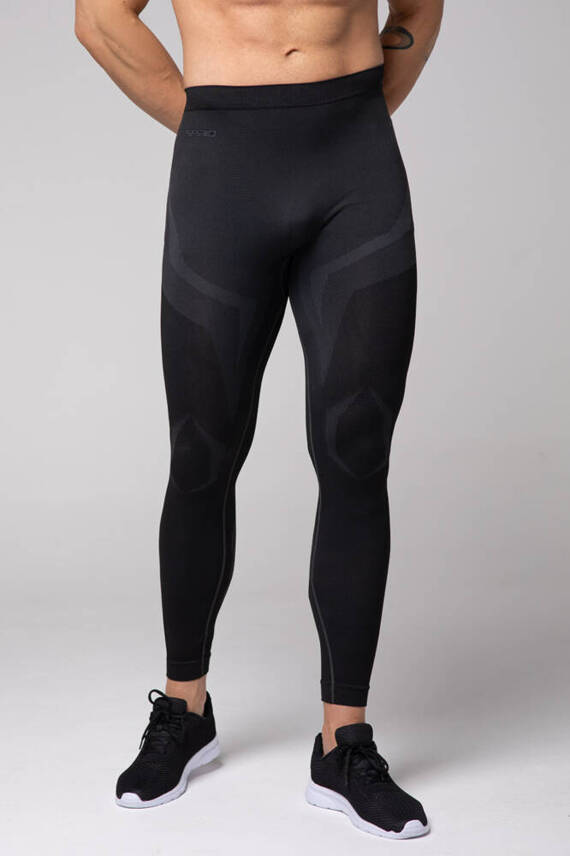 Confidence Legginsy termoaktywne męskie Spaio black/grey 