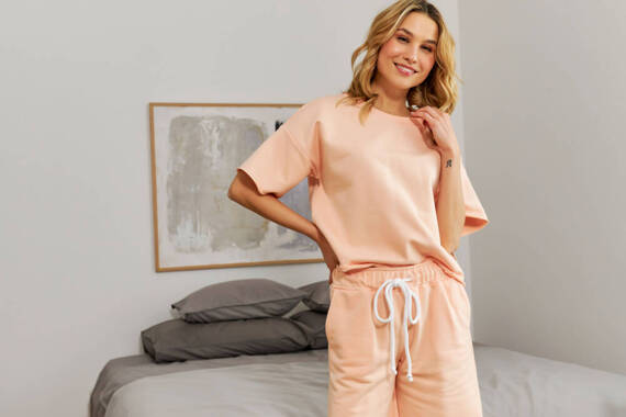 DRS.5381 Piżama Damska Doctor Nap - peach fuzz