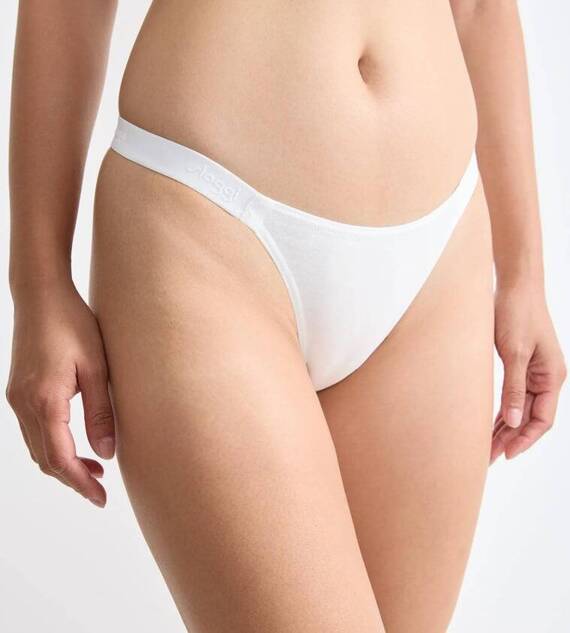 Figi Damskie Casual Tiny tanga 2-pak Sloggi Go - silk white