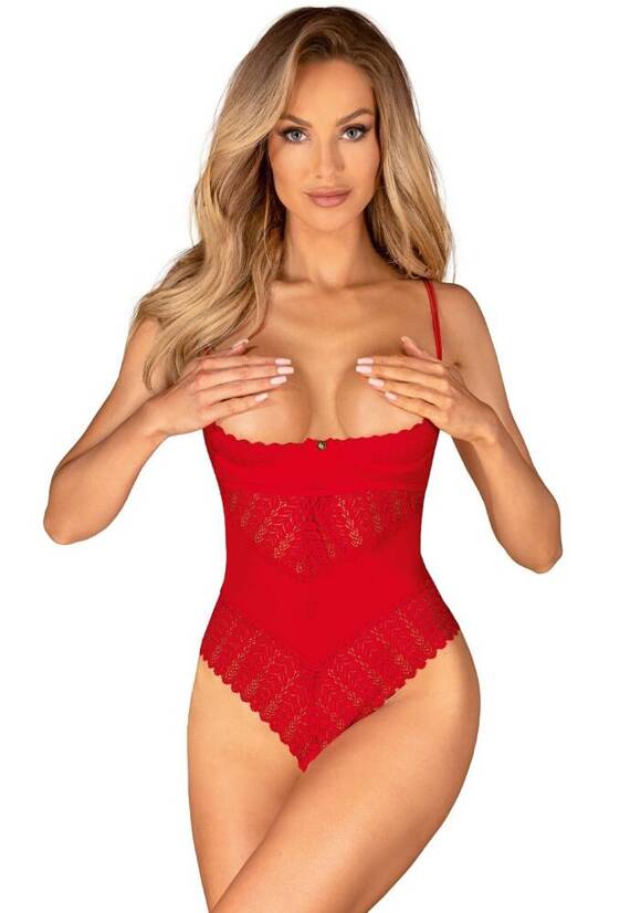 Ingridia Teddy Body Obsessive - czerwony