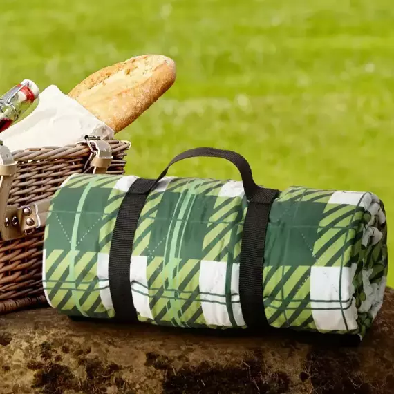 Koc piknikowy Krata Eurofirany zielony 