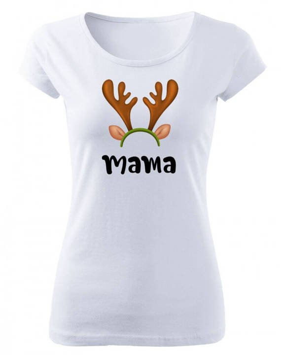 Koszulka damska świateczna "Mama" do zestawu MAMA TATA SYN/CÓRKA Moocha