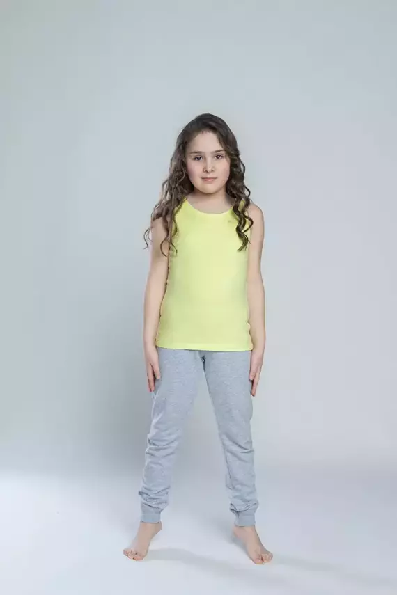 Koszulka dziewczęca, szerokie ramiączko Tola Italian Fashion- limonka 
