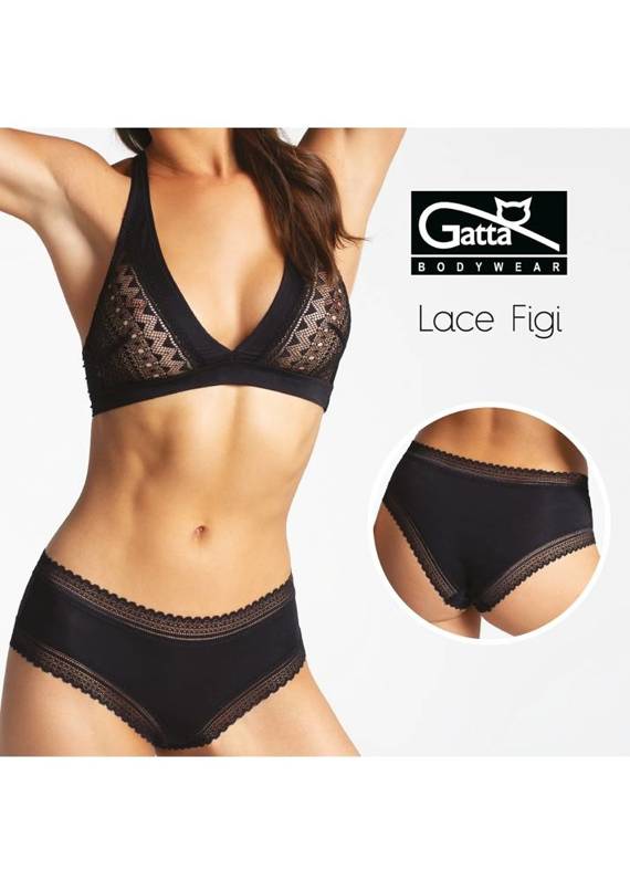 Lace 41009 Figi Damskie GATTA - czarny