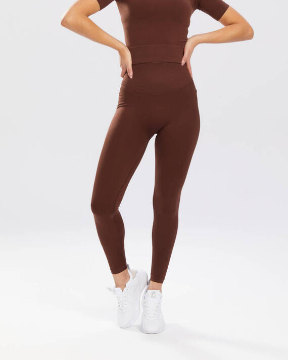 Legginsy damskie Adapt Spaio coffee