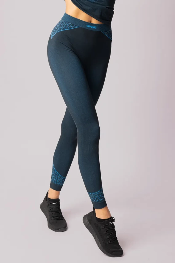 Legginsy damskie Breeze Spaio black/blue 