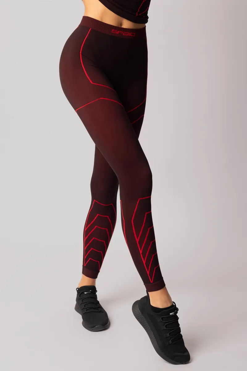 Legginsy damskie Rapid Spaio black/red