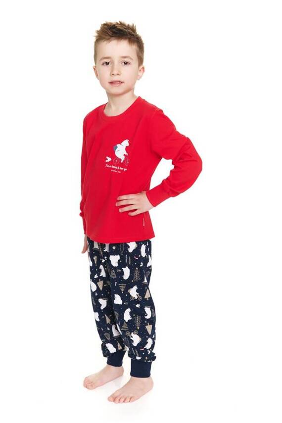 PDG.5264 "Frozen" Piżama dziecięca Unisex Doctor Nap - red