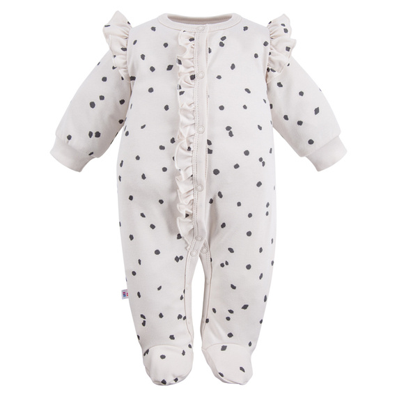 Pajac niemowlęcy Dogs & Spots Eevi - off white