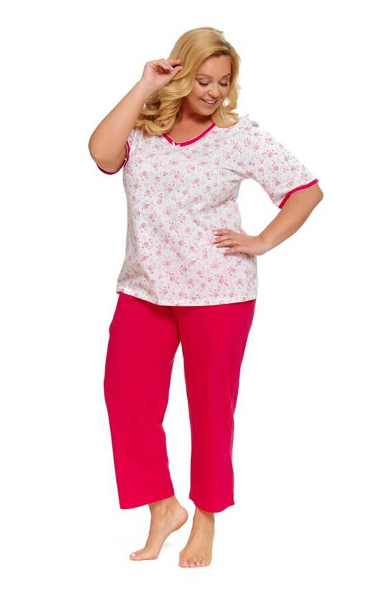 Piżama Damska Plus Size 5290 Doctor Nap - viva magenta