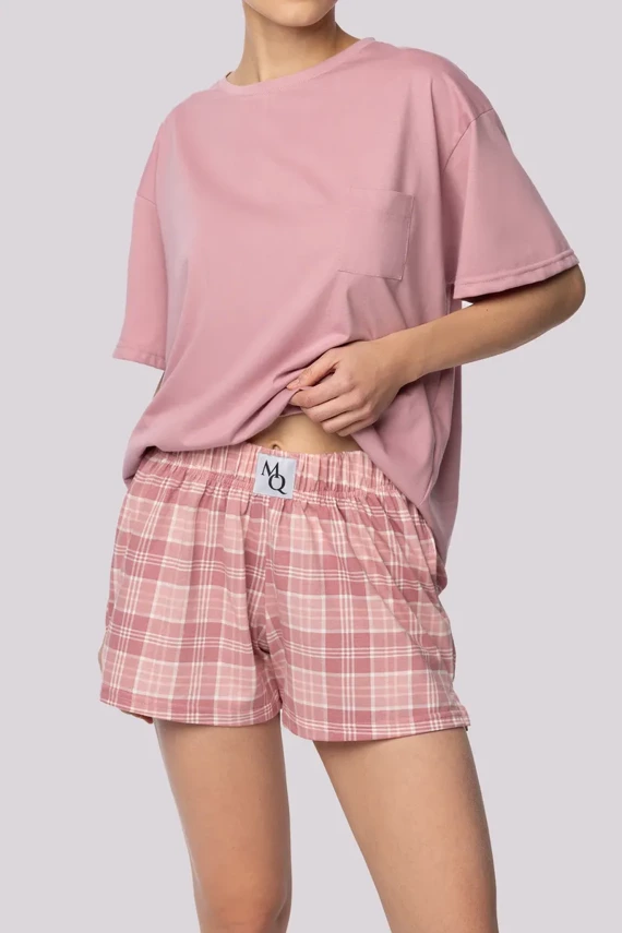 Piżama damska Joy shortsleeve Mona rose pink