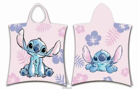 Poncho dla dzieci Lilo and Stitch ręcznik z kapturem Jerry Fabrics