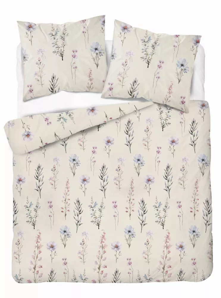 Pościel satynowa kwiaty 5091 A Home Satin Detexpol różowy