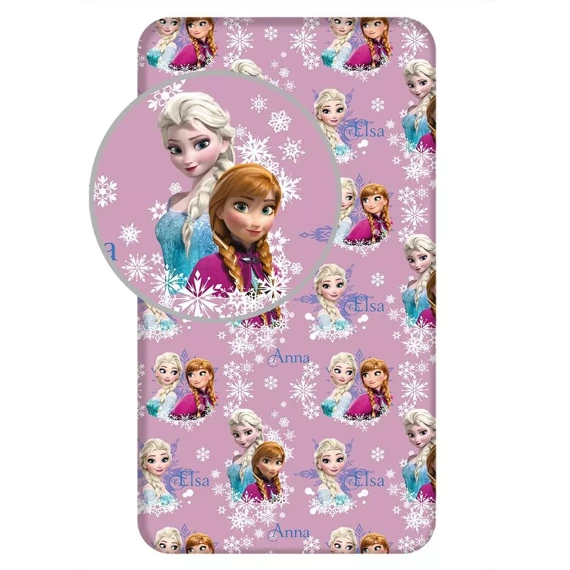 Prześcieradło dziecięce Frozen Anna i Elsa Jerry Fabrics