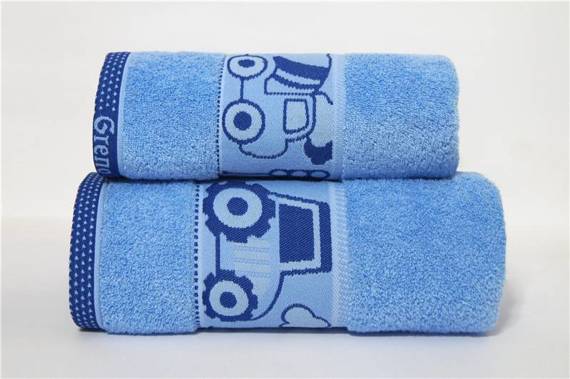 Ręcznik Autka Greno - niebieski