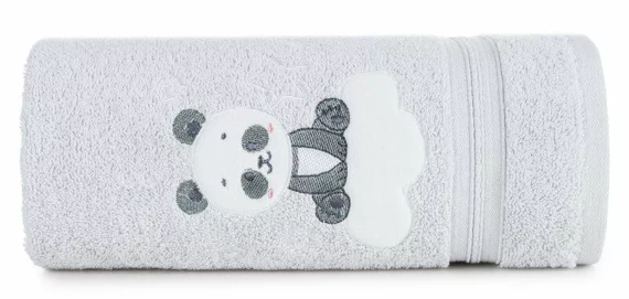 Ręcznik dziecięcy Panda Baby 63 Eurofirany srebrny 