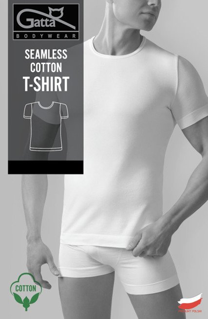 SEAMLESS COTTON T-SHIRT koszulka męska Gatta - czarny