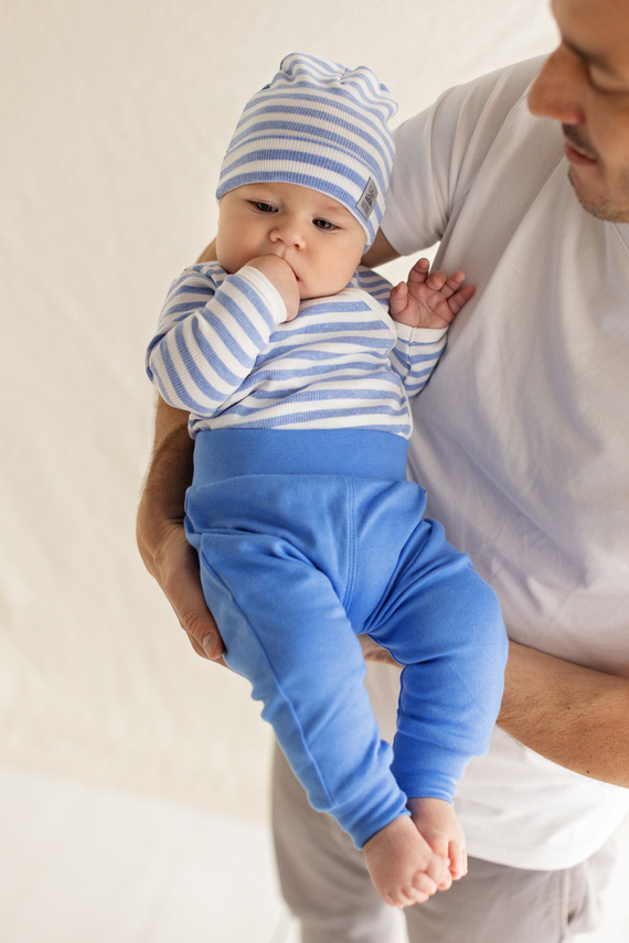 Spodnie niemowlęce "Greco" Makoma niebieski 
