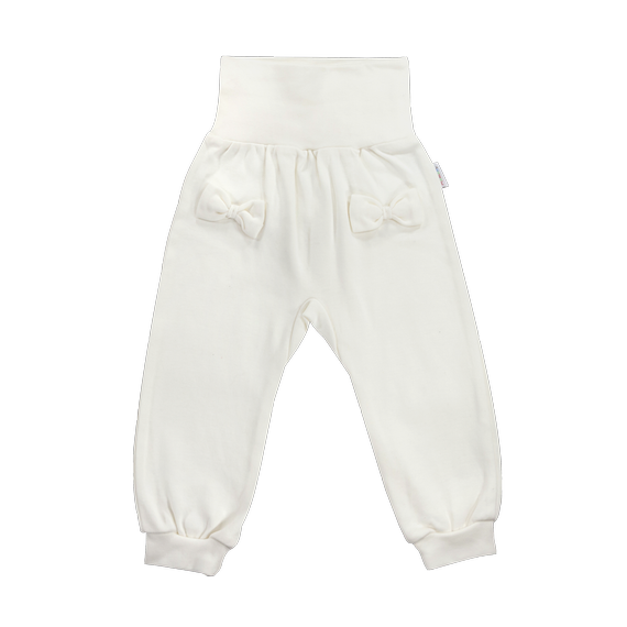 Spodnie niemowlęce SKB003 Basic Mamatti - ecru