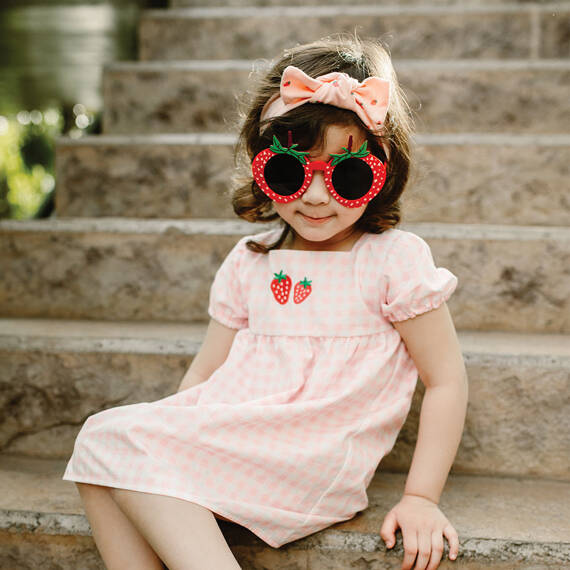 Sukienka z krótkim rękawem Strawberry & Love Eevi - różowy