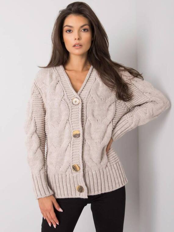 Sweter rozpinany LC-SW-A1.28X Paris - beżowy