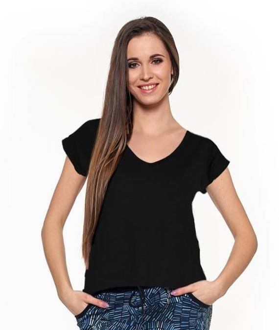 T-shirt damski BD900-521 Moraj - czarny