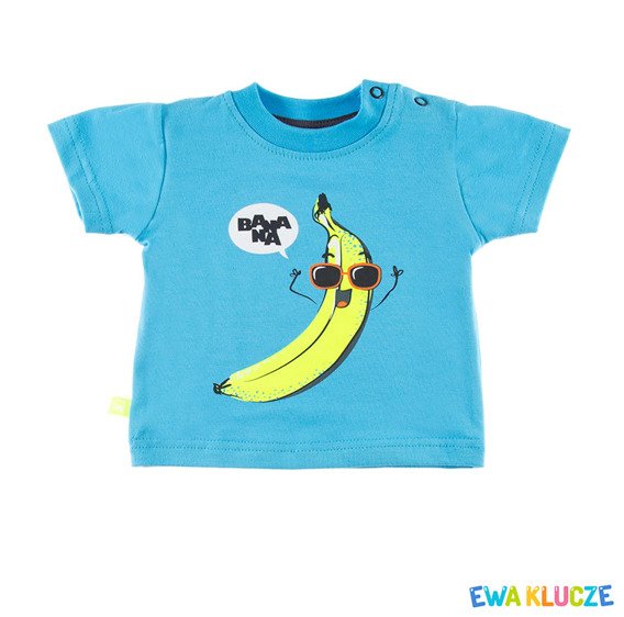 T-shirt dla chłopca "SUN" Ewa Klucze - niebieski
