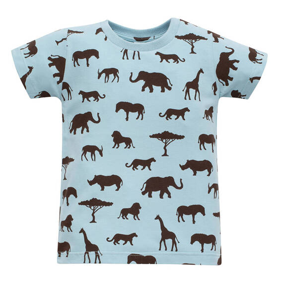 T-shirt z nadrukiem Safari Pinokio - afryka niebieski 