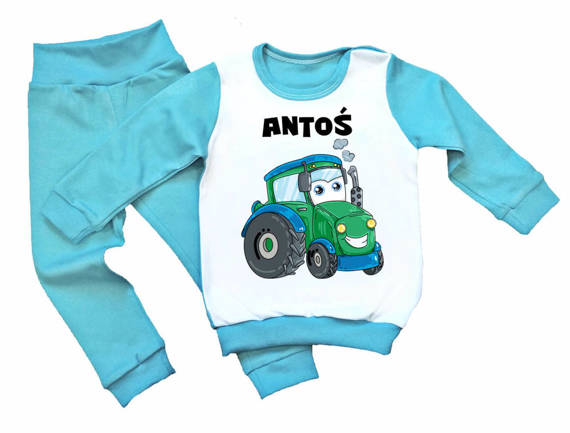 Traktor z imieniem piżamka dziecięca Moocha 