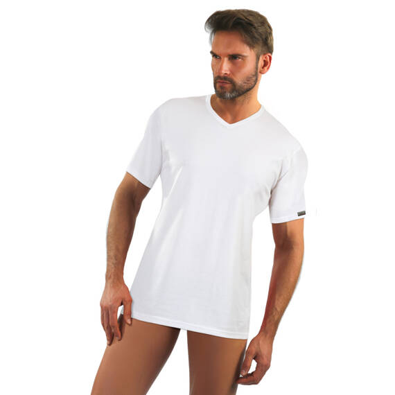 Viper Klasyczny T-shirt męski bawełniany Sesto Senso- biały